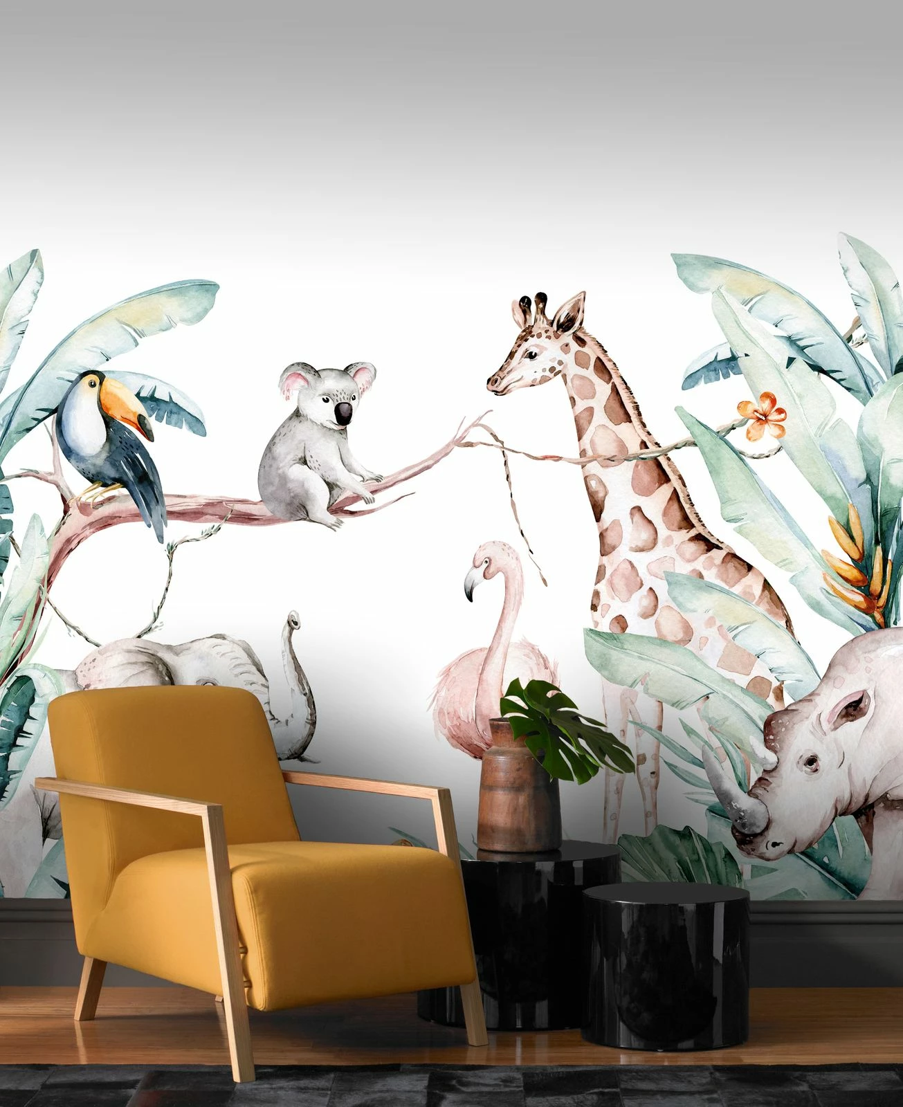 Premium Fototapete Wald Tiere Mehrfarbig 253313 3 Premium Fototapete Wald Tiere Mehrfarbig 253313