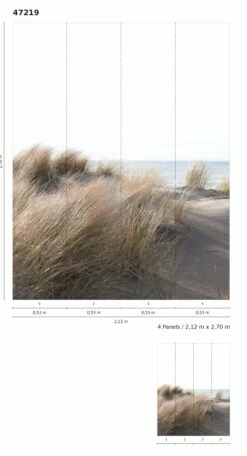 Fototapete Vlies Düne Meer Gräser Braun Grün Blau 47219 7 Fototapete Vlies Düne Meer Gräser Braun Grün Blau 47219 -Haus Dekoration Fototapete Vlies Duene Meer Graeser braun gruen blau 47219 63210670 2