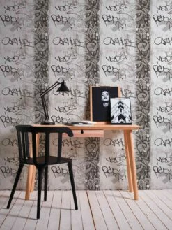 Kindertapete Beton Graffiti Grau Weiß 36986-3 -Haus Dekoration Kindertapete Beton Graffiti grau weiss 36986 3 191713 1