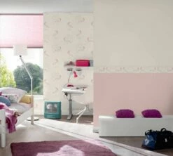 Kindertapete Einhorn Floral Weiß Rosa Glitzer 36989-1 -Haus Dekoration Kindertapete Einhorn Floral weiss rosa Glitzer 36989 1 191720 1