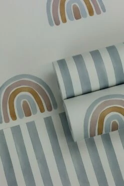 Rasch Tapete Kindertapete Streifen Blau 252743 -Haus Dekoration Kindertapete Streifen Blau 252743 63212672 4