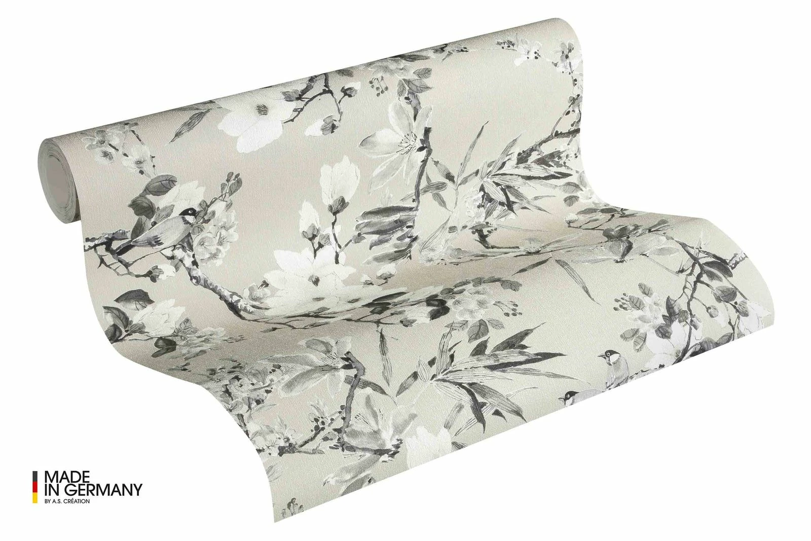 Michalsky Tapete Vlies Blüten Floral Taupe Grau 36498-3 5 Michalsky Tapete Vlies Blüten Floral Taupe Grau 36498-3 – Bild 3