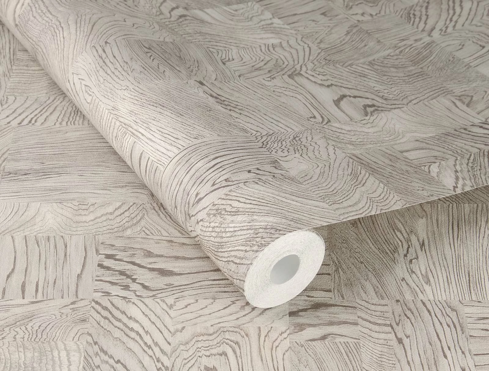 Vliestapete Rasch 751642 Holz Optik Geometrisch Hellgrau 5 Vliestapete Rasch 751642 Holz Optik Geometrisch Hellgrau – Bild 3