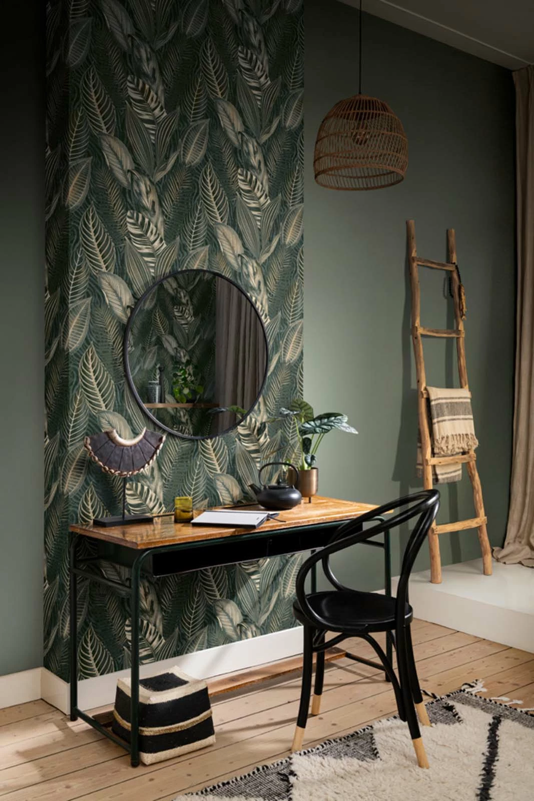 Vliestapete Rasch 752687 Leder Struktur Grün 7 Vliestapete Rasch 752687 Leder Struktur Grün – Bild 5