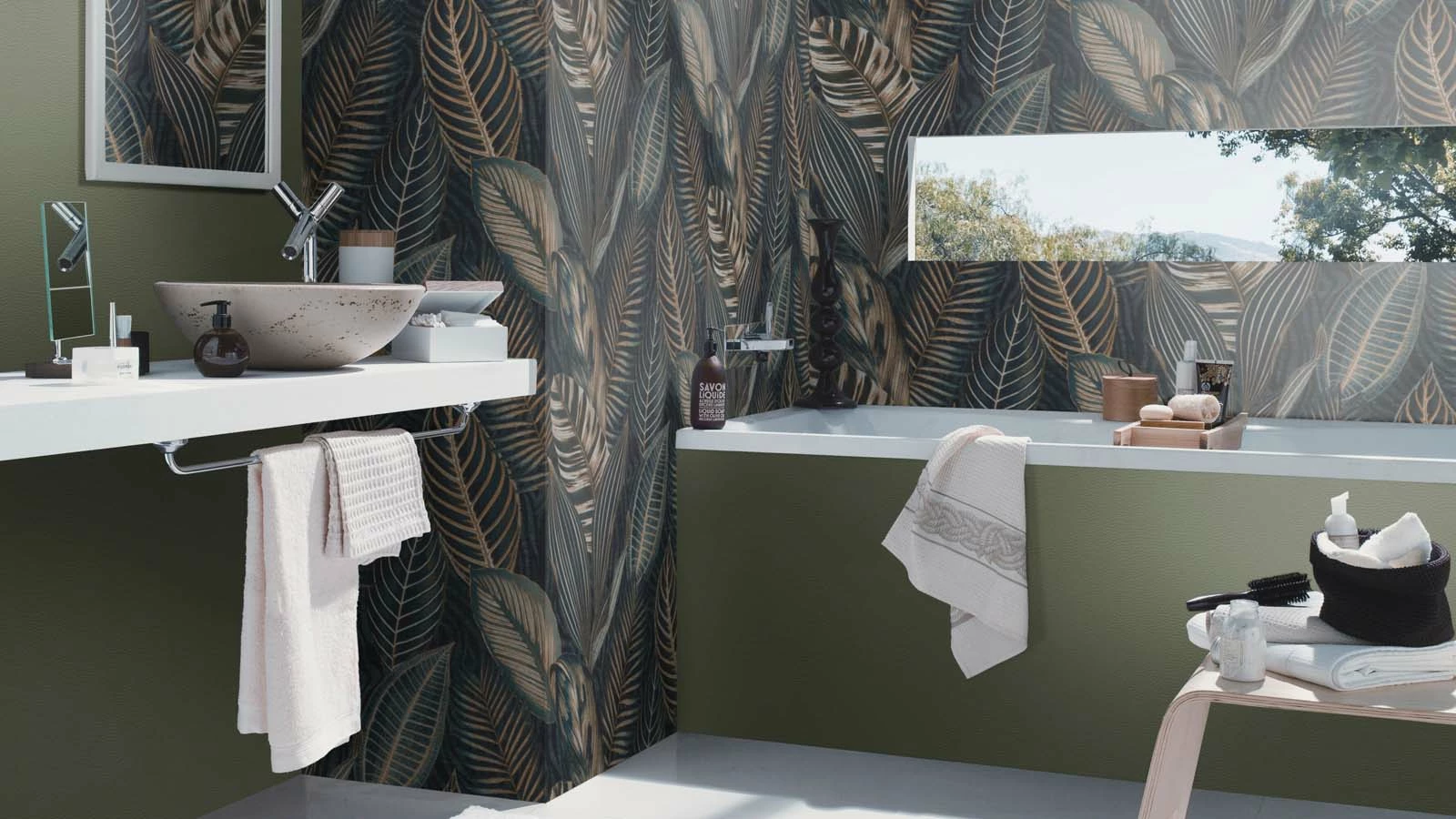 Vliestapete Rasch 752687 Leder Struktur Grün 8 Vliestapete Rasch 752687 Leder Struktur Grün – Bild 6