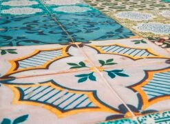 Tapete Selbstklebend Blau Bunt Kacheln Ethno 368411 -Haus Dekoration Tapete Selbstklebend blau bunt Kacheln Ethno 368411 63203743