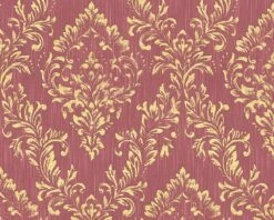 Tapete Textil Barock Hellrot Gold Architects Paper 30659-6