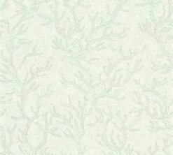 Versace Home Tapete Korallen Grün Weiß Glanz 34497-3