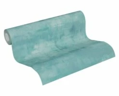 Tapete Vlies 37278-4 Vintage Uni Aquarell Blau Grau