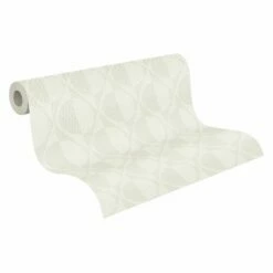 Tapete Vlies Weiß Kreise 37478-3 | 374783