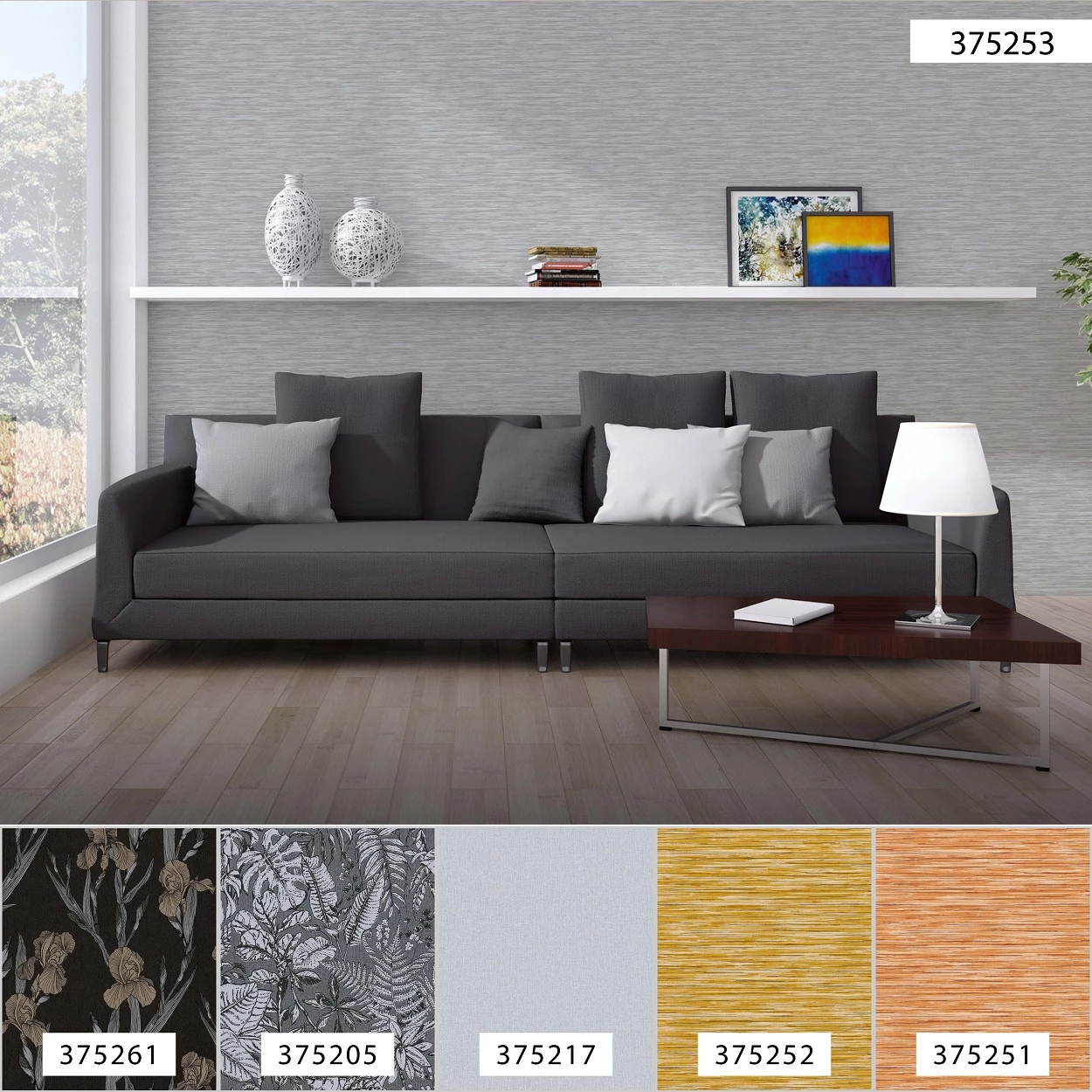 Tapete Vlies 37525-3 Grau Weiß Gestreift 10 Tapete Vlies 37525-3 Grau Weiß Gestreift – Bild 8