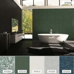 Tapete Vlies 37525-4 Streifen Grün Schwarz -Haus Dekoration Tapete Vlies 37525 4 Streifen gruen schwarz 63206043 2