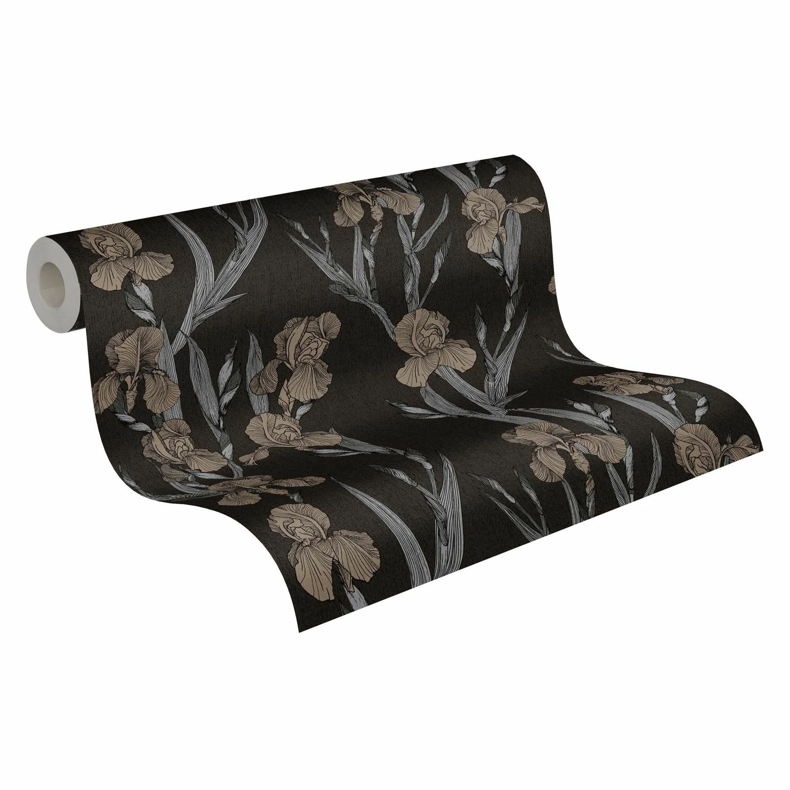 Tapete Vlies 37526-1 Floral Schwarz Grau Braun 3 Tapete Vlies 37526-1 Floral Schwarz Grau Braun