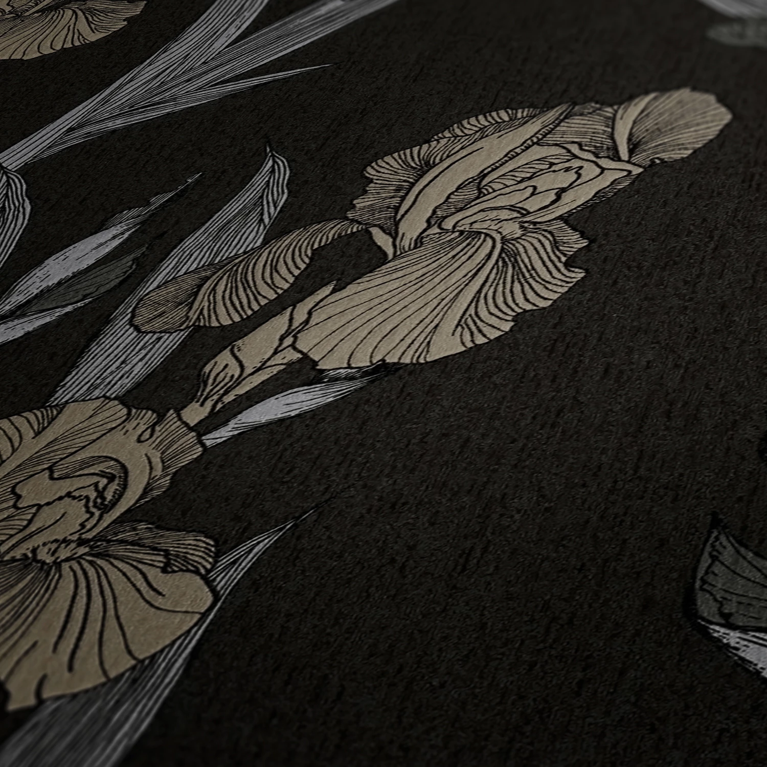 Tapete Vlies 37526-1 Floral Schwarz Grau Braun 5 Tapete Vlies 37526-1 Floral Schwarz Grau Braun – Bild 3