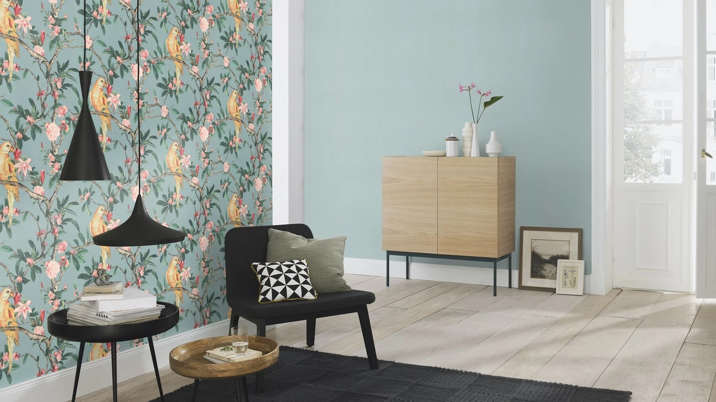 Tapete Vlies 542431 Einfarbig Blau 5 Tapete Vlies 542431 Einfarbig Blau – Bild 3