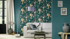 Tapete Vlies 542462 Einfarbig Petrol -Haus Dekoration Tapete Vlies 542462 Einfarbig petrol 63205203 2