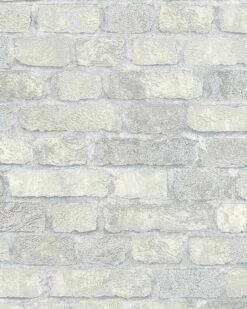 Tapete Vlies Steinmauer 3D Granulat Creme Brique 58411
