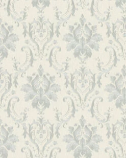 Tapete Vlies Barock Floral Creme-beige Silber Glanz 30624