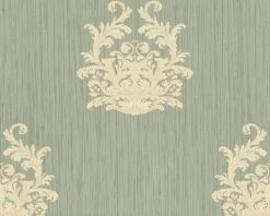 Tapete Vlies Architects Paper Barock Graugrün Glanz 95861-2