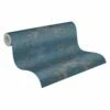Tapete Vlies Barock-Design Blau Silber 37648-5 -Haus Dekoration Tapete Vlies Barock blau silber 37648 5 63205676 2