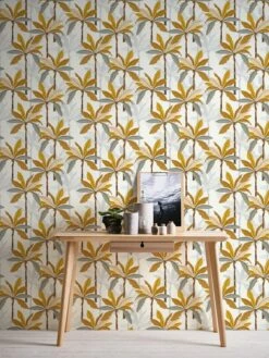 Tapete Vlies Blätter Palmen Weiß Gelb Grau 37530-2 9 Tapete Vlies Blätter Palmen Weiß Gelb Grau 37530-2 -Haus Dekoration Tapete Vlies Blaetter Palmen weiss gelb grau 37530 2 63204357