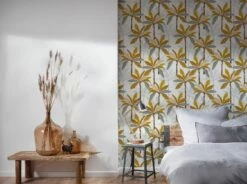 Tapete Vlies Blätter Palmen Weiß Gelb Grau 37530-2 10 Tapete Vlies Blätter Palmen Weiß Gelb Grau 37530-2 -Haus Dekoration Tapete Vlies Blaetter Palmen weiss gelb grau 37530 2 63204357 2