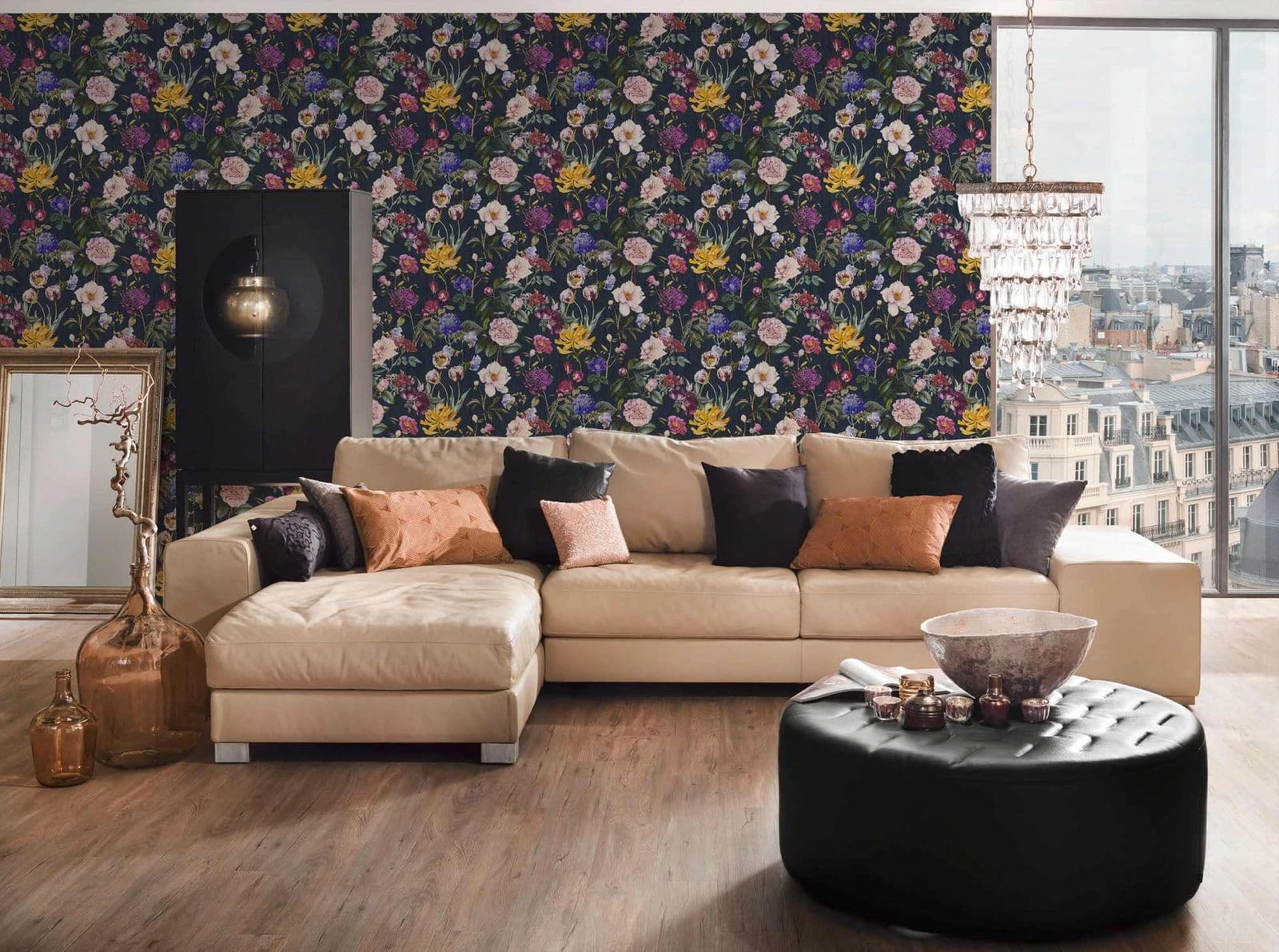 Tapete Vlies Blüten Grau-blau Grün Jette Joop 37336-4 5 Tapete Vlies Blüten Grau-blau Grün Jette Joop 37336-4 – Bild 3