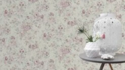 Tapete 516029 Vlies Blumen Used Cremeweiss Rosa Rasch -Haus Dekoration Tapete Vlies Blumen Used cremeweiss rosa Rasch 5 1
