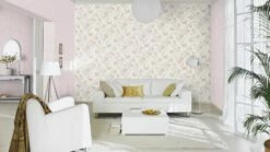 Tapete 516029 Vlies Blumen Used Cremeweiss Rosa Rasch -Haus Dekoration Tapete Vlies Blumen Used cremeweiss rosa Rasch 5 2