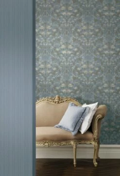 Tapete Vlies Blumen Blau Marburg Opulence 56003 5 Tapete Vlies Blumen Blau Marburg Opulence 56003 -Haus Dekoration Tapete Vlies Blumen blau Marburg Opulence 56003 1