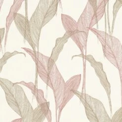 Tapete Vlies ELLE Blätter Floral Rosa Glitzer 10207-05 -Haus Dekoration Tapete Vlies ELLE Blaetter Floral rosa Glitzer 10207 05 63210336 3