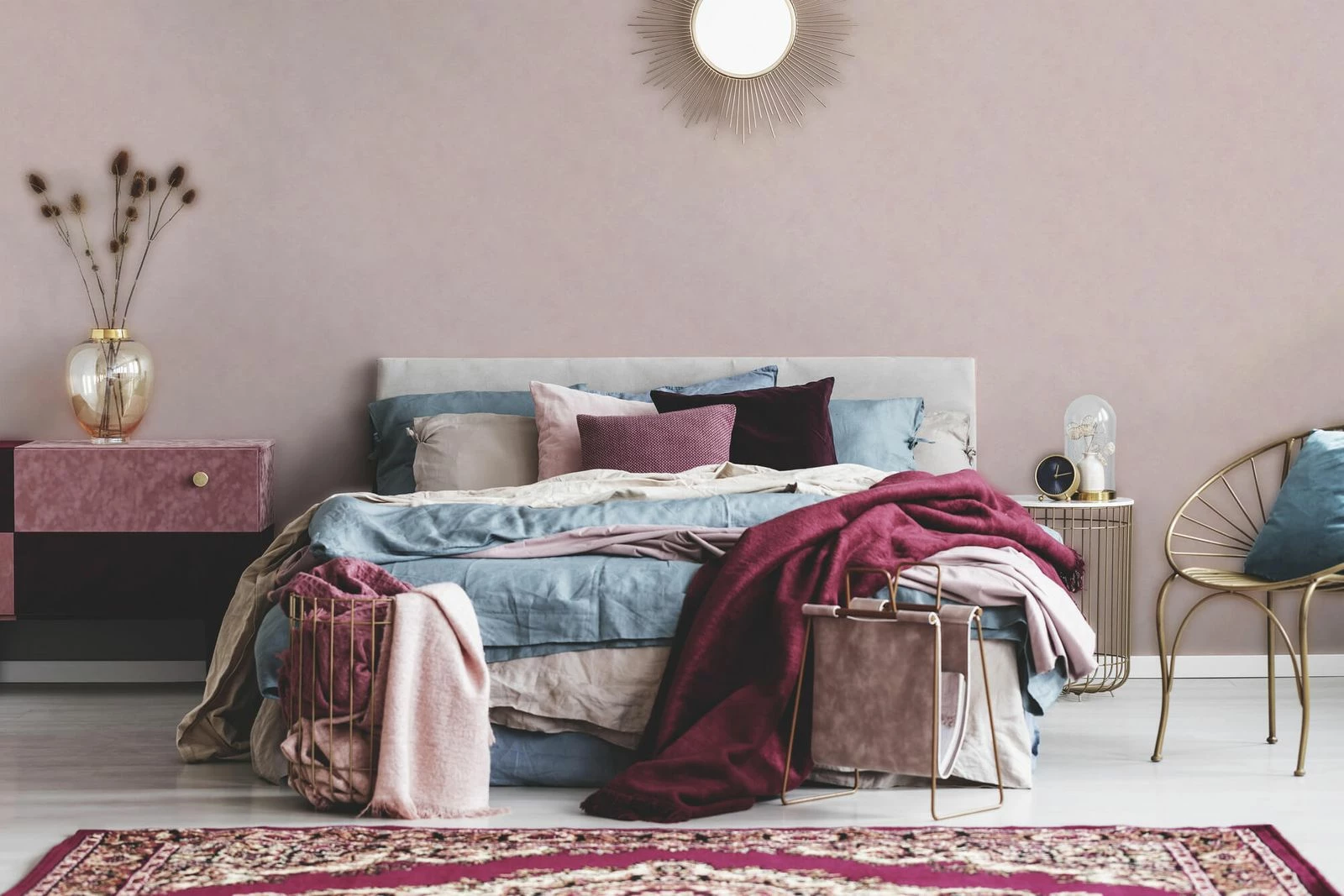 Tapete Vlies Einfarbig Meliert Rosa Asian Fusion 37467-4 6 Tapete Vlies Einfarbig Meliert Rosa Asian Fusion 37467-4 – Bild 4