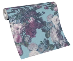 Tapete Vlies Elle Floral Rosen Blau Glitzer 10153-18 -Haus Dekoration Tapete Vlies Elle Floral Rosen blau Glitzer 10153 18 63207006