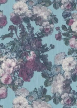 Tapete Vlies Elle Floral Rosen Blau Glitzer 10153-18 -Haus Dekoration Tapete Vlies Elle Floral Rosen blau Glitzer 10153 18 63207006