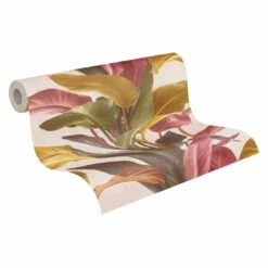 Tapete Vlies Floral Blätter Braun Rot Weiß 37862-2 -Haus Dekoration Tapete Vlies Floral Blaetter braun rot weiss 37862 2 63206697 4