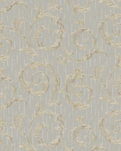 Tapete Vlies Ornament Taupe Gold Glanz Marburg 30609