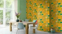 Tapete Vlies Rasch Blätter Vögel Gelb Grün 539448 -Haus Dekoration Tapete Vlies Rasch Blaetter Voegel gelb gruen 539448 63208795 2