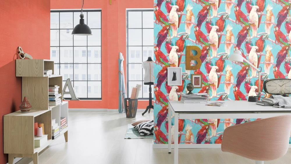 Tapete Vlies Struktur Design Rotorange Rasch 803907 5 Tapete Vlies Struktur Design Rotorange Rasch 803907 – Bild 3