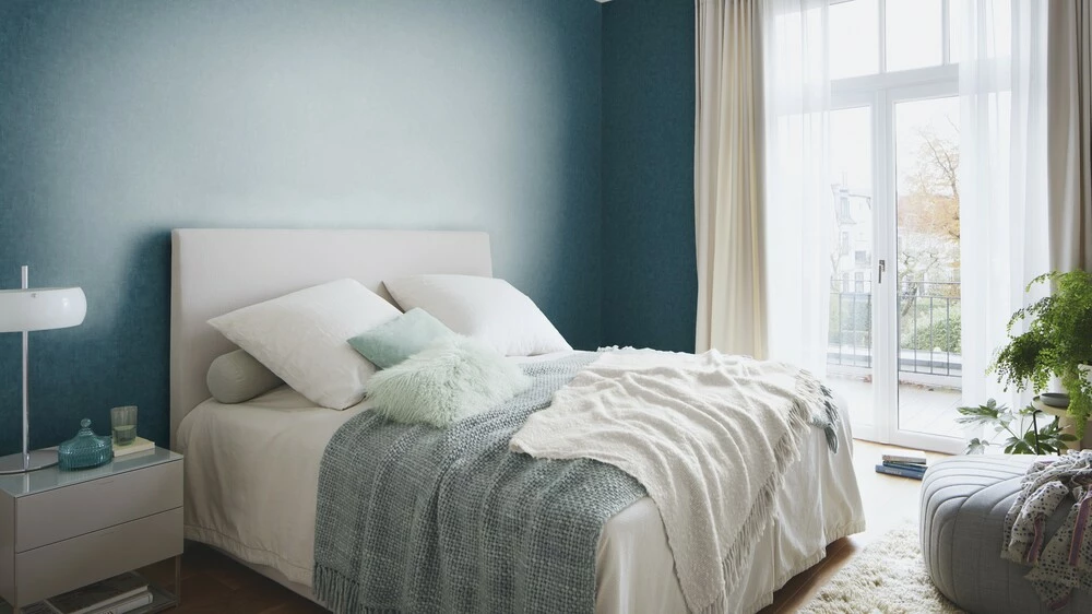 Tapete Vlies Rasch Uni Putz Rost Dunkelblau 429275 5 Tapete Vlies Rasch Uni Putz Rost Dunkelblau 429275 – Bild 3