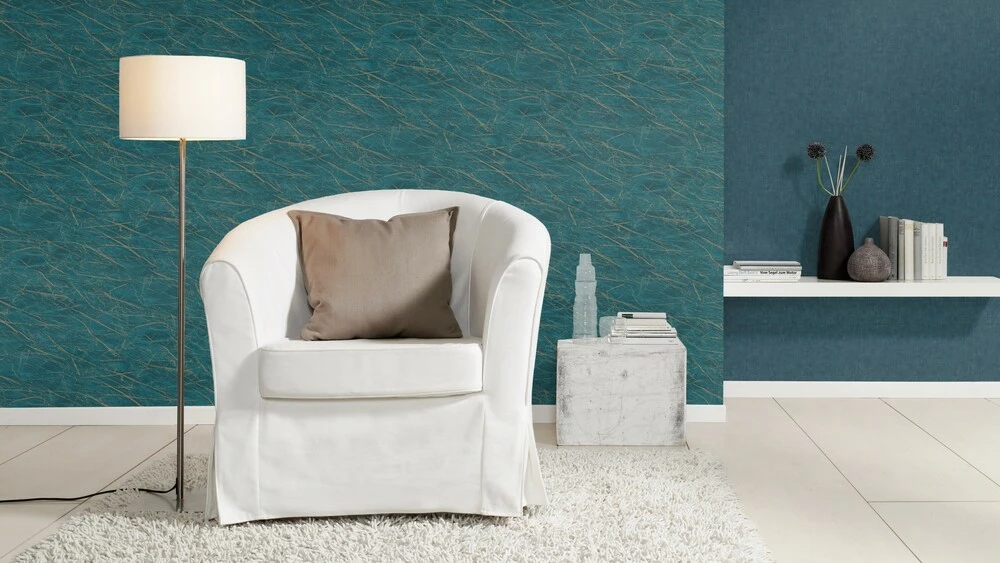 Tapete Vlies Rasch Uni Putz Rost Dunkelblau 429275 6 Tapete Vlies Rasch Uni Putz Rost Dunkelblau 429275 – Bild 4