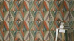 Tapete Vlies Raute Ethno Grün Beige Orange Rasch 704068 -Haus Dekoration Tapete Vlies Raute Ethno gruen beige orange Rasch 704068 63208711 1