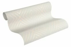 Tapete Vlies Rauten Grafik Hellgrau Rosa Glanz 36785-4 -Haus Dekoration Tapete Vlies Rauten Grafik hellgrau rosa Glanz 3 2