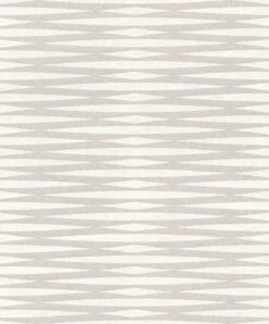 Tapete Vlies Rauten Grafisch Graubeige Metallic 298733