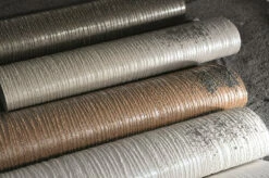 Tapete Vlies Sand-Körnung Streifen Dunkelbraun 32518 -Haus Dekoration Tapete Vlies Sand Koernung Streifen dunkelbraun 32518 63206324