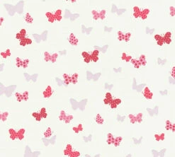 Tapete Vlies Schmetterlinge Weiss Rot Rosa Glanz 36933-1 -Haus Dekoration Tapete Vlies Schmetterlinge weiss rot rosa Glanz 36933 1 63207733 3