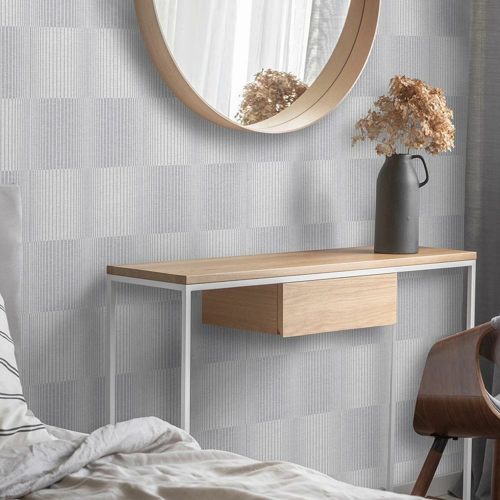 Tapete Vlies Streifen Muster Grau 10214-31 3 Tapete Vlies Streifen Muster Grau 10214-31