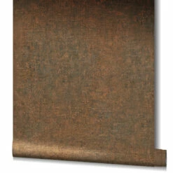Tapete Vlies Uni Struktur Patina Metallic Kupfer 32829