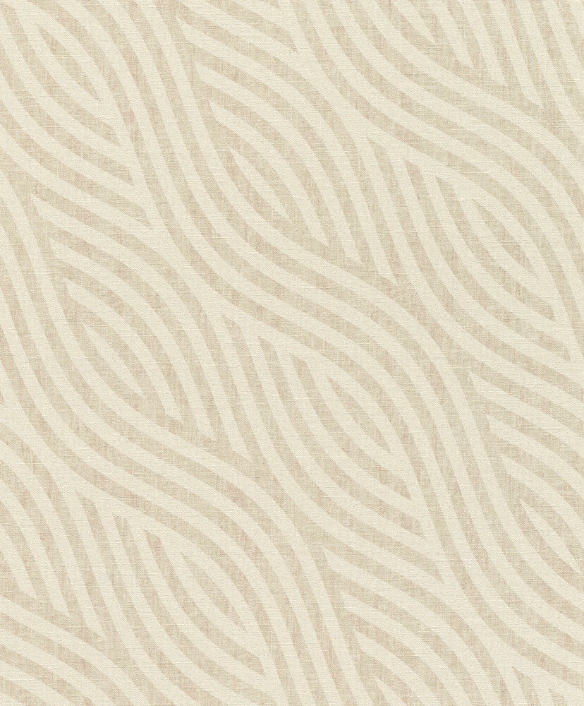 Tapete Vlies Wellen-Design Creme Beige Rasch 704532 4 Tapete Vlies Wellen-Design Creme Beige Rasch 704532 – Bild 2