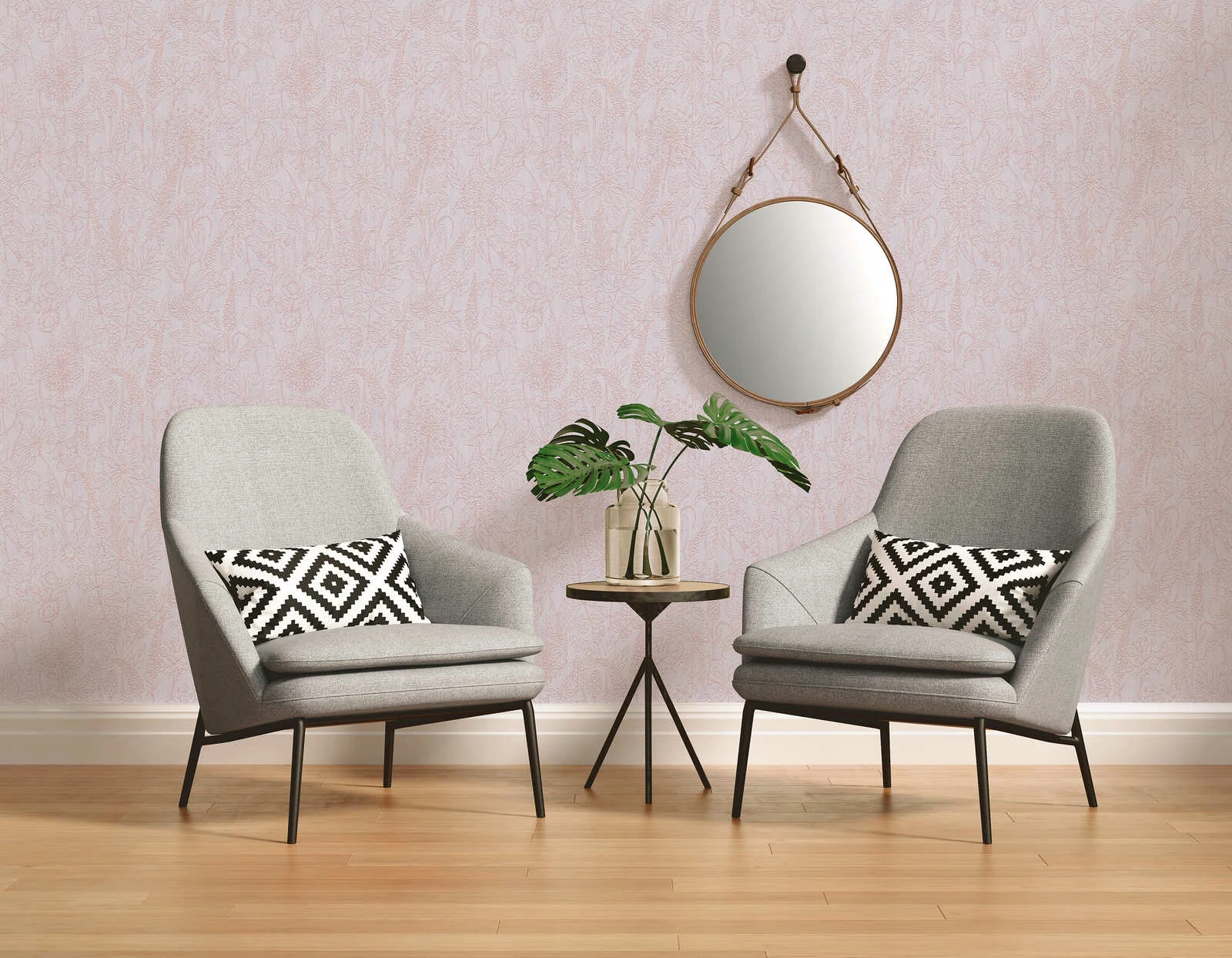 Tapete Vlies Wiese Blumen Rosa Attractive 37834-3 7 Tapete Vlies Wiese Blumen Rosa Attractive 37834-3 – Bild 5