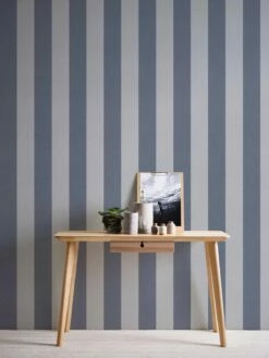 Tapete Vlies Dunkelgrau Streifen 37554-5 | 375545